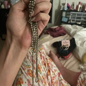 Vintage Silver Rhinestone belt